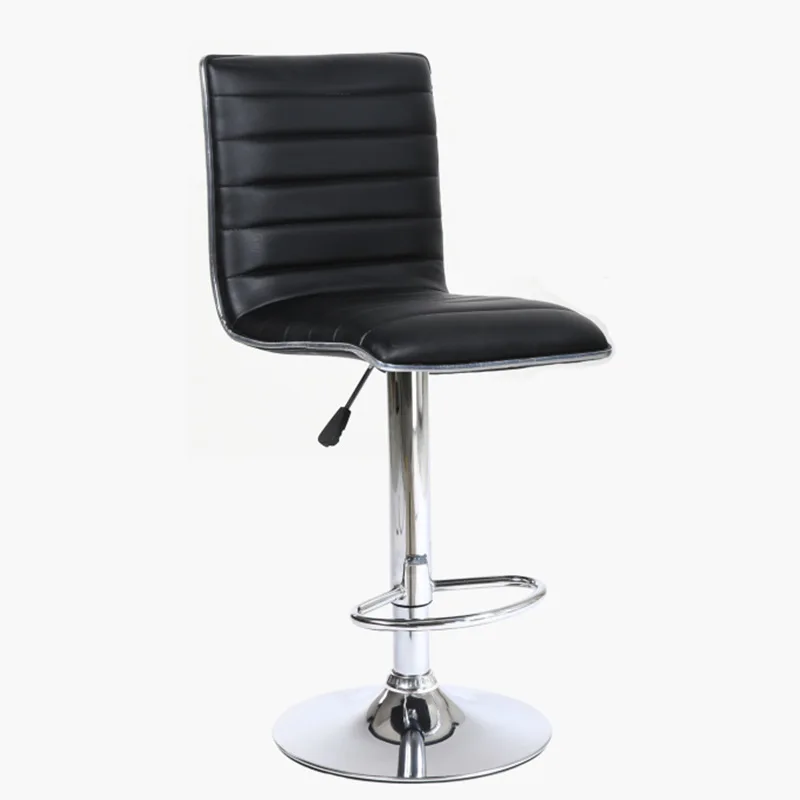 

Lounge Bar Single Swivel Chair Can Lift High Rotatable Metal Frame Multi-color Optional with The Back of A Chair Multifunctional