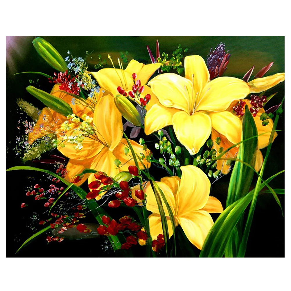 

Nabi Diamond Painting Flower Pictures Of Rhinestones Diamond Mosaic Sale Home Decoration Diamond Embroidery Full Square1