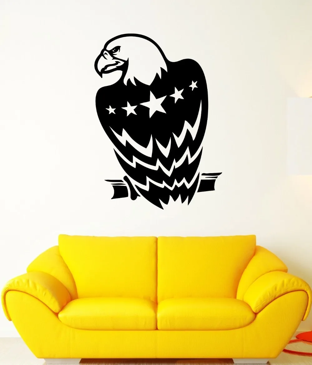 Wall Decal Eagle Birds America Flag Star Symbol Mural Vinyl Decalin Wall Stickers from Home