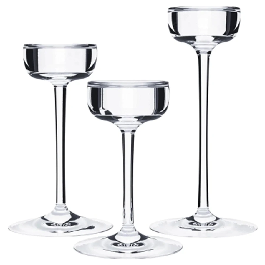 

European Retro Glass Luxury Candlestick Romantic Creative Candle Holder Stand Wedding Center Candlestick Candlelight Dinner A106