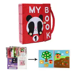 3D 5 стилей DIY моя первая Мягкая книжка для младенцев Детские фетровые тихие тканевые книги для раннего развития войлочный материал