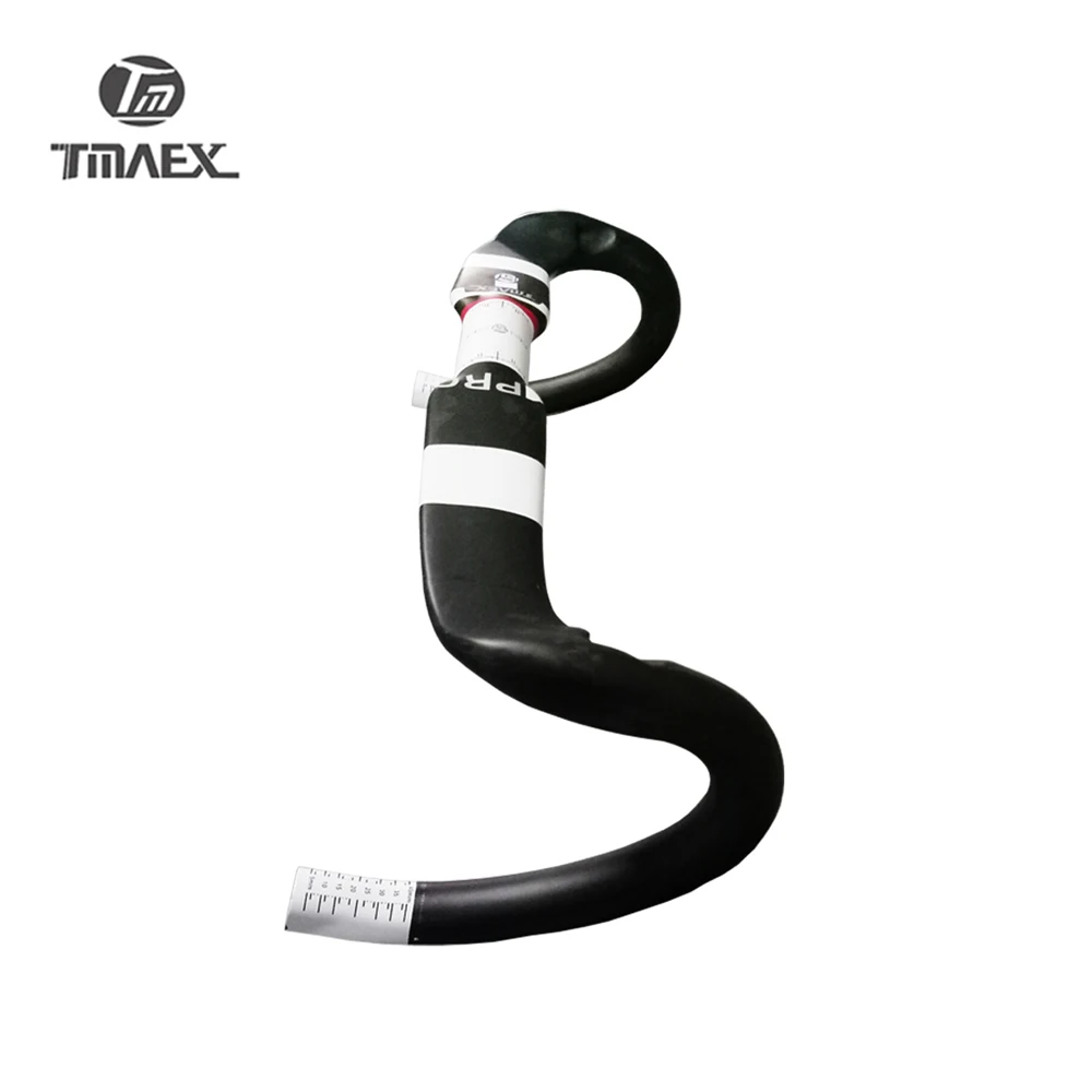 TMAEX PRO Белый T700 UD углеродный Руль Бент бар Дорожный гоночный велосипед Велоспорт