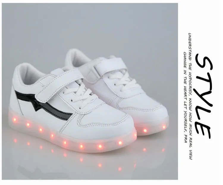Usb зарядка детская обувь с подсветкой светящиеся кроссовки светодиодный с светильник на Повседневное для маленьких мальчиков обувь для девочек младенческой светодиодный светящиеся туфли детские кроссовки