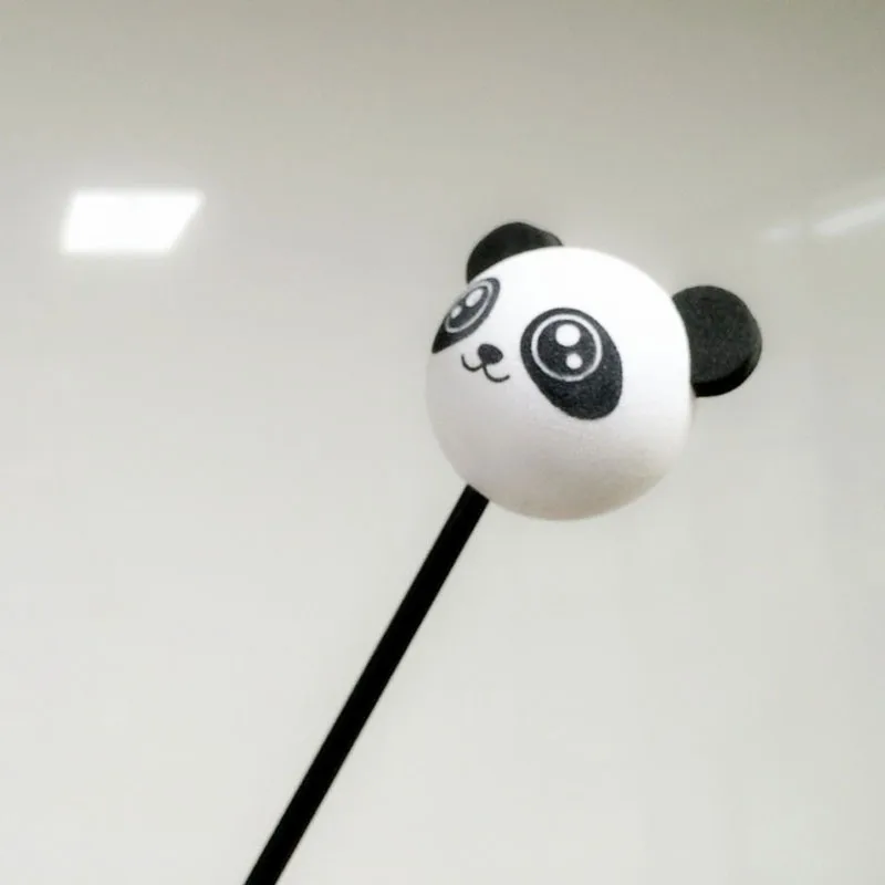 

MAYITR Lovely Panda Car Antenna Pen Topper Cute Adorable Cartoon Doll Aerial Ball For Car Roof Decoration Gifts