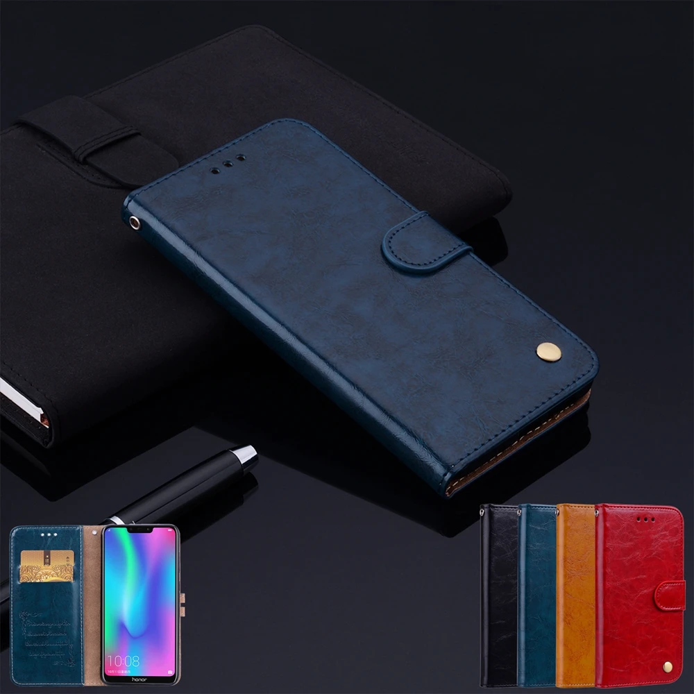 Honor 8X 8A 8C 6A 6X 7C 7A чехол для Huawei Y6 Y7 Y9 2019 Роскошный деловой кожаный Prime | Мобильные
