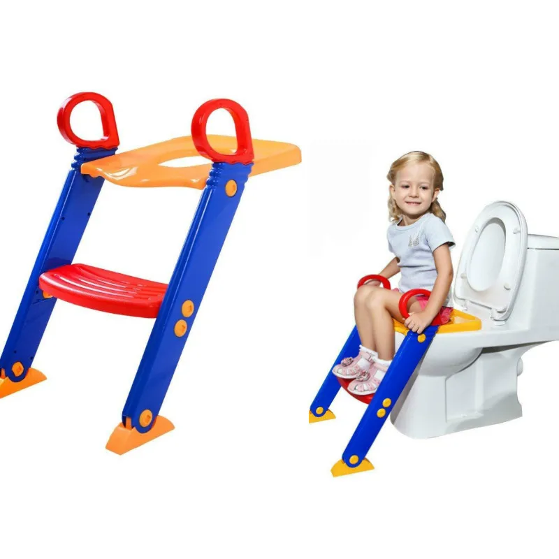 Kids Potty Training Seat with Step Stool Fold Potty Toilet Trainer Seat Ladder Baby Toilet Chair For Child Toilet Training Seat 1
