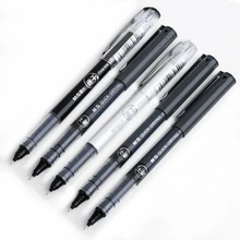 6/12PCS M&G Straight Liquid Gel Pen Quick-drying Pen 0.5 Black Ball Pen Students Use the Test Water-based Pen