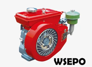 Прямые поставки с фабрики! WSE-170F 4hp горизонтальная Одиночная с воздушным охлаждением 4-тактный дизельный двигатель для генератора/насос/лодка