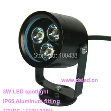 DHL! Хорошее качество, мощный светодиодный прожектор 3 Вт, светодиодный прожектор, 110-250В переменного тока, DS-06-24-3W, гарантия 2 года