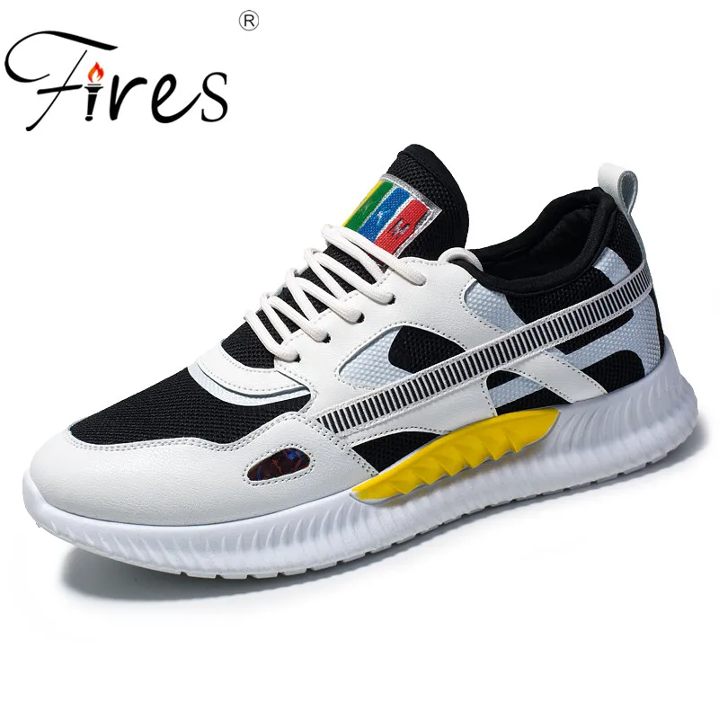 

Fires Men High Quality Sneakers Breathable Lace-up Walking Jogging Trend Man Training Running Shoes 2019 Sports Shoes For Men