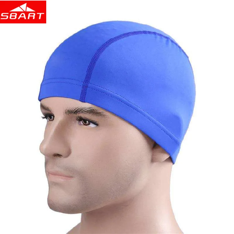 SBART Pure Color Swimming Caps Wholesale 10 pieces Men Women Long Hair