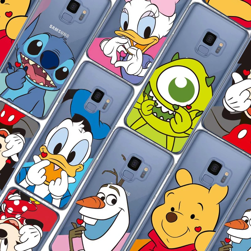 

Mickey Minnie Donald Daisy Duck Cartoon Soft Back Cover Case For Samsung S5 S6 S7Edge S8 S9 Plus A6 A6Plus A8 A8Plus 2018 Note 9