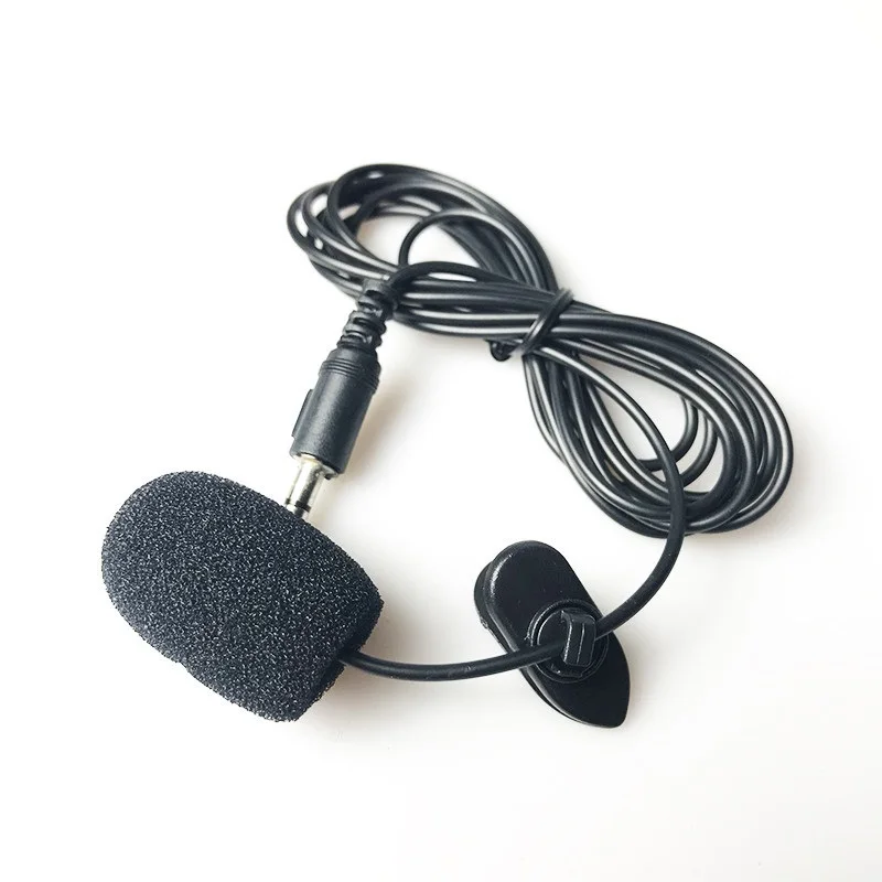 

Portable Clip-on Lapel Lavalier Microphone 3.5mm Jack Hands-free Mini Wired Condenser Microphone for iphone Samsung Smartphone