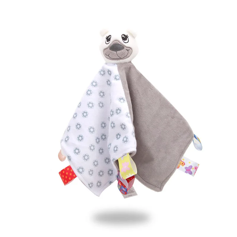 33*33 см Новое Детское комфортное полотенце детское многофункциональное плюшевое одеяло для сна полотенце с мультяшным животным - Цвет: 3