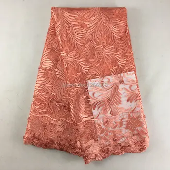 

yards Lot 100% African Embroidery Fabric African Swiss Net Guipure Cord Lace NAH019 African Wedding lace