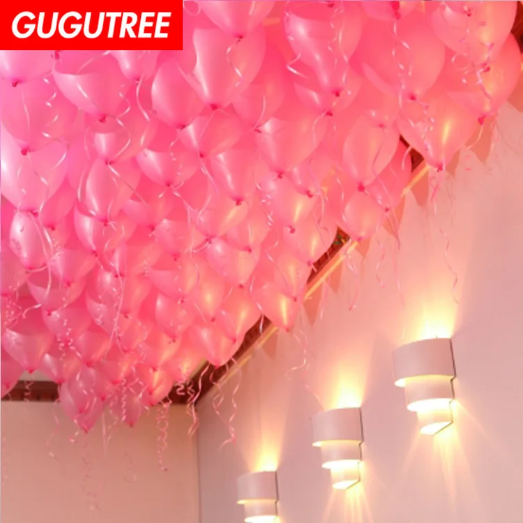 

GUGUTREE PARTY 100pcs 10inch green pink red orange latex ballon wedding event christmas halloween festival birthday party HY-354