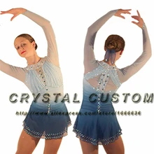 Индивидуальное Фигурное катание на льду платье для девочек изящное Новое Брендовое детское платье для соревнований на коньках DR3442