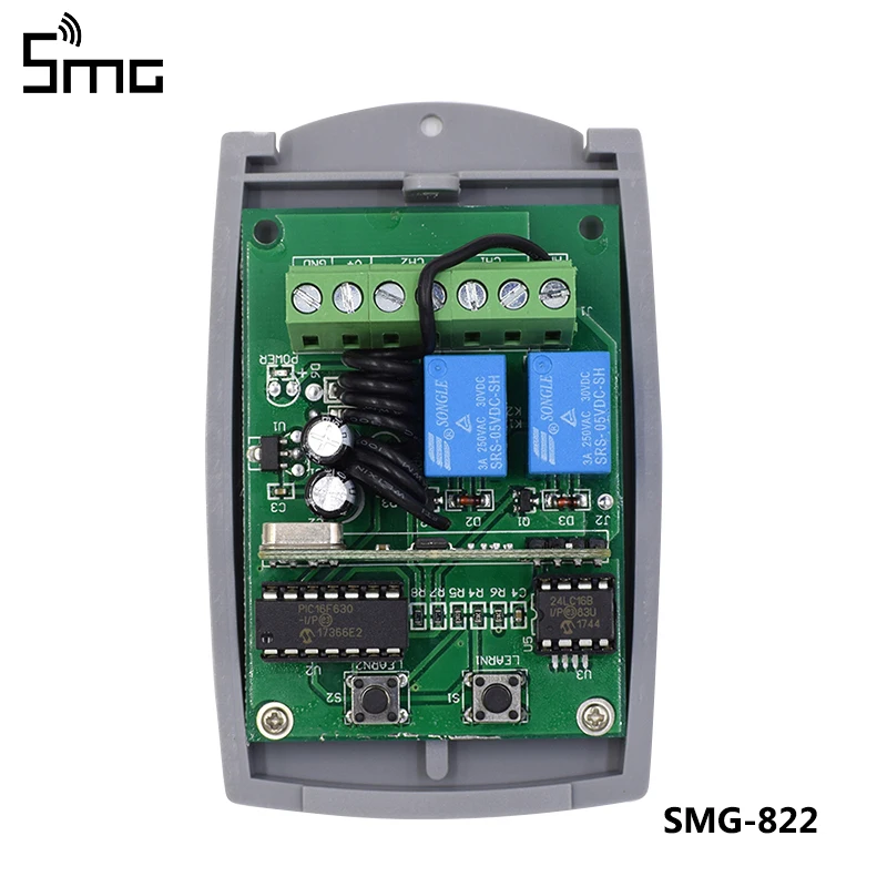 

433.92MHZ Garage gate door remote control Wire Control receiver for DEA BENINCA DOORHAN SEAV FAAC MARANTEC command