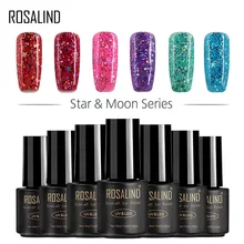 ROSALIND гель 1 S 7 мл модель RAS01-RAS12 гель лак для ногтей Гель-лак художественный лак маникюр Гель Varnisw со звездой и Луной блеск