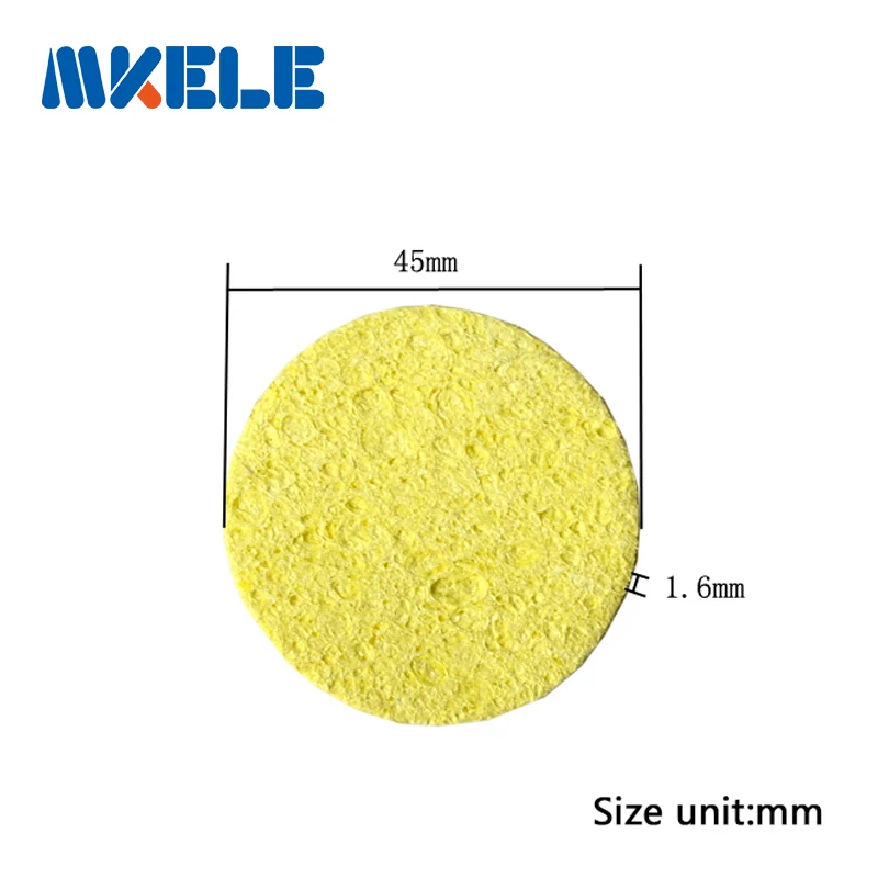 Желтая Горячая Новое поступление 50 шт./компл. высокотемпературная прочная круглая форма электрическая сварка паяльное железо, Мочалка для чистки