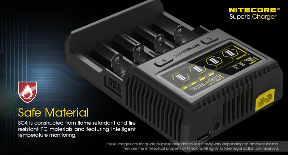 SC4 зарядный ток SC4 Superb charger составляет до 6A в общей сложности и максимальный зарядный ток до 3A в одном слоте s