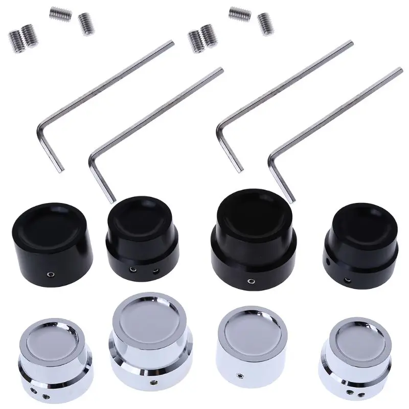 

Motorcycle Front+Rear Axle Cover Cap Nut Black CNC Aluminum For Harley Sportster XL883 XL1200 Softail Dyna Touring Trike V-Rod
