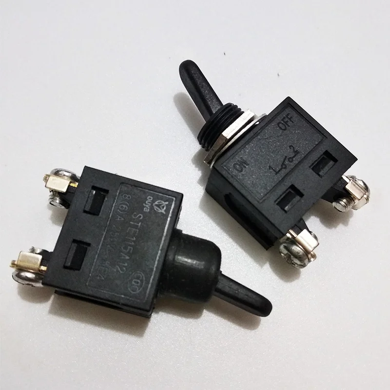 3 шт./лот 250V 6 100angle шлифовальная машина тумблер черный вкл/выкл SPST небольшой