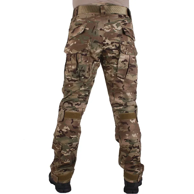 Охотничьи камуфляжные штаны tactische Broek Multicam MC broek en kniebeschermers военная игра косплей униформа