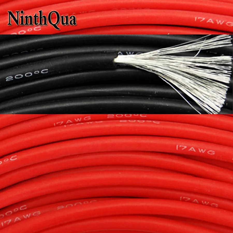1metre 17AWG Silicone Wire Ultra Flexiable Cable 1.0mm2 High Temperature Test Line | Обустройство дома