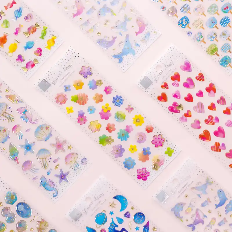 Bonitas Pegatinas 3d Transparentes Con Forma De Corazon De