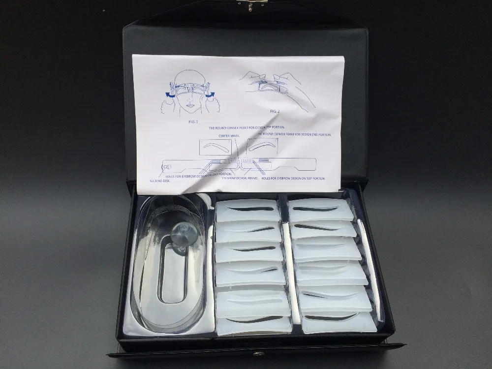 

Eyebrow Stencil Kit Perfect Brow Line Version Contain 12 Eyebrow Line Version For Permanent Makeup Eyebrows Design Used Beginner