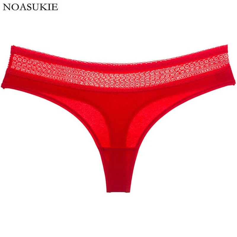 Нижнее белье Женские пикантные новинка кружева Stringi хлопок непрозрачная