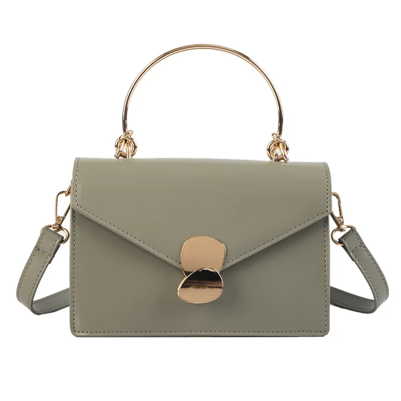 

WONLEV 2019 Small Flap For Women Elegant Solid Color Metal Strap Lady Handbag Korean Style Party Reception Makeup Shoulder Bags
