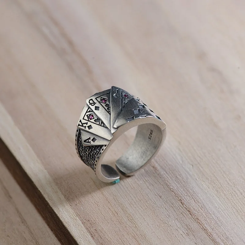 FNJ-925-Silver-Poker-Ring-New-Fashion-Punk-S925-Sterling-Silver-Rings-for-Women-Jewelry-Adjustable (5)