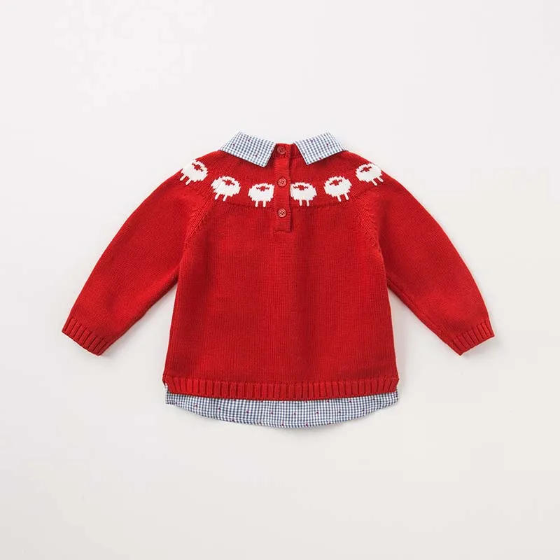 DB8670 dave bella/осенний вязаный свитер модный пуловер для маленьких мальчиков детские шикарные топы детский вязаный свитер
