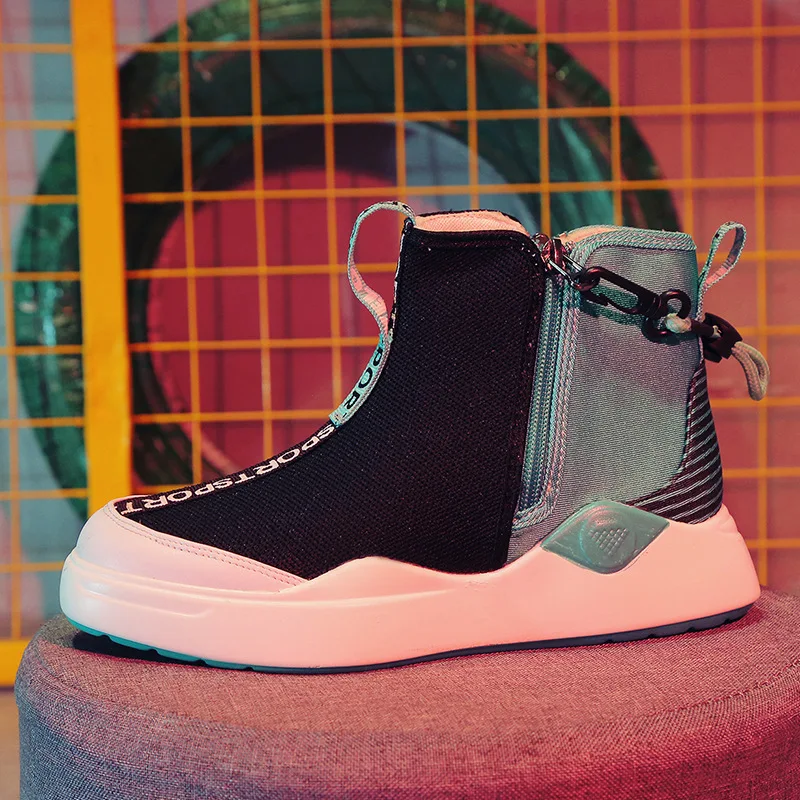 platform ankle sneakers