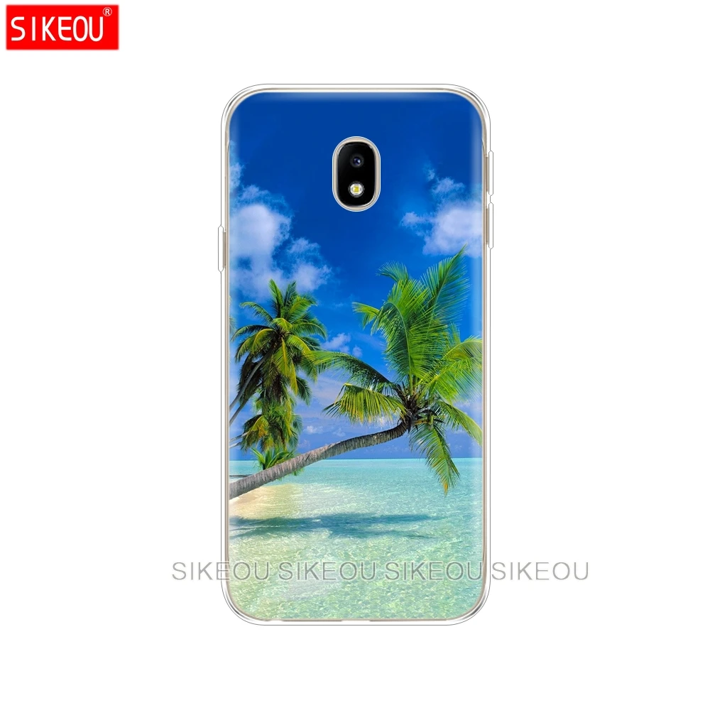 Силиконовый чехол для телефона Samsung Galaxy J3 J5 J7 2017 J330 J530 J730 PRO j2 2018 летняя пляжная