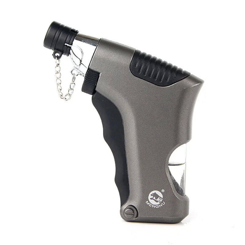 

Free Shipping Torch Turbo Lighter Spray Gun Jet Butane Lighter Gas Cigarette 1300 C Fire Windproof Lighter