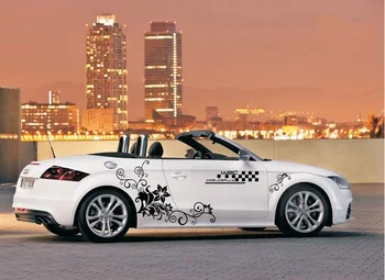 

Customizable Fashionable Flower Car Styling Decorative High-grade Body Car Stickers Waterproof Sunscreen No Color Fading Durable