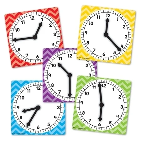 Teacher Created Resources TCR20640 Clocks Spinners Pack Of 5 (1)
