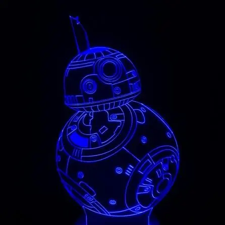 Звездные войны Робот BB 8 BB8 3D Сенсорная лампа Настольная Светодиодная идеальный
