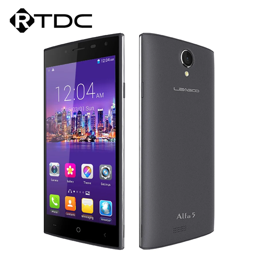 Original Leagoo Alfa 5 Mobile Phone 3G WCDMA Android 5.1 5