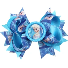 Sponka do vlasů ve tvaru mašle – Anna a Elsa – Ledové království