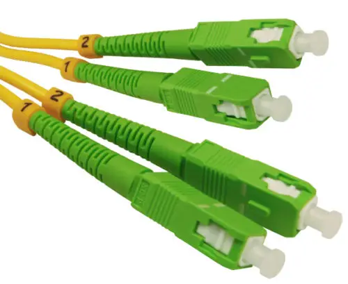 15 Meter SC/APC to SC/APC Fiber Optic Cable SingleMode Duplex Patch Cord photo