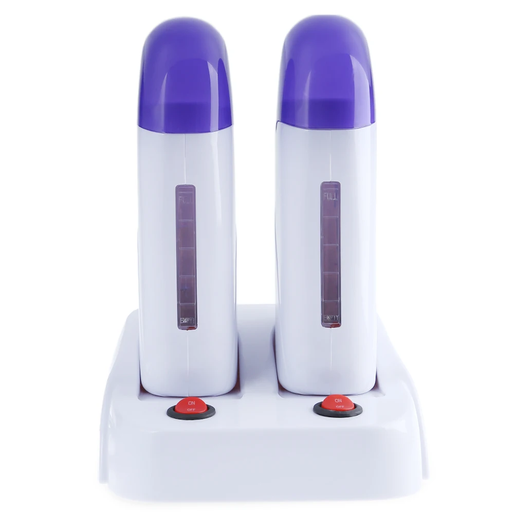 

2PCS Electric Wax Warmer Rolling Depilatory Wax Heater Waxing Machine for Hair Removal Paraffin Heater GUSTALA