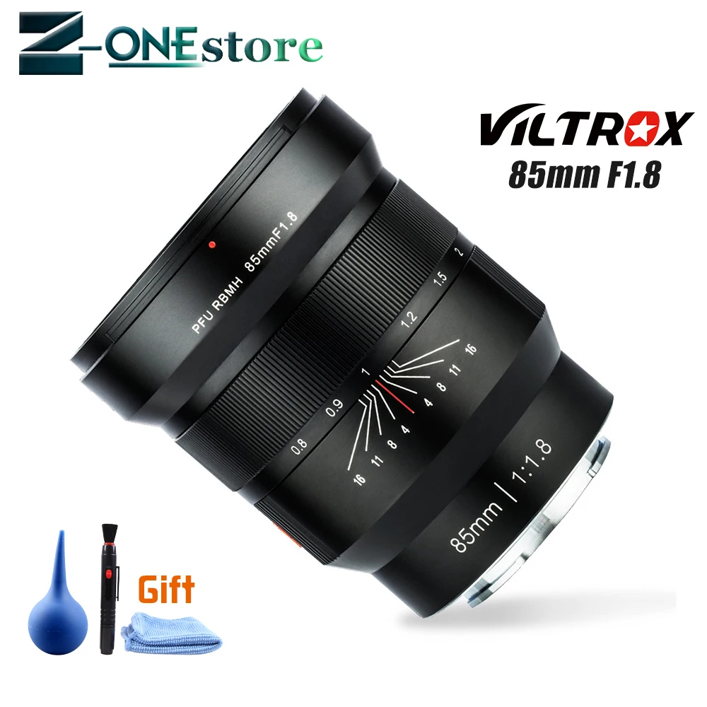 VILTROX 85mm f1.8 Full Frame Manual Fixed focus Camera lens anti shake system Fixed Focus Lens