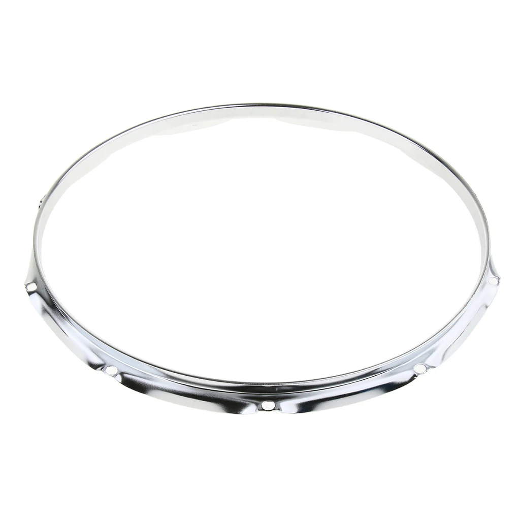 Tooyful Durable 2pcs Iron 14inch Die Cast Snare Drum Hoops Rings Percussion Instrument Parts