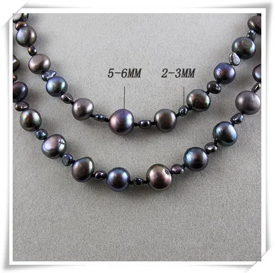 

Unique Pearls jewellery Store,120cm Long 2-6mm Baroque Freshwater Pearl Necklace,Charming Women Gift Wedding Birthday Jewelry