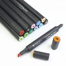 STA 128 цветов, двойная головка, художественные маркеры, одноцветные маслянистые маркеры на спиртовой основе, 1 шт., чернильные маркеры для рисования, ручка для Copic Manga