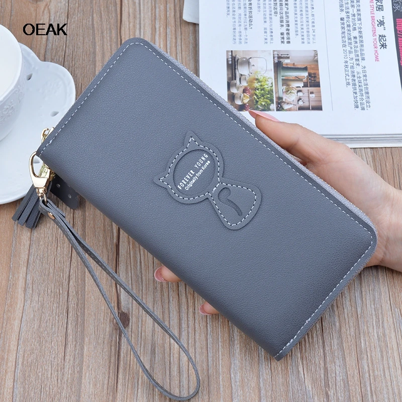 

Drop Shipping Women Square wallet Fox Cat Short Wallet Coin Purse Card Holders Handbag Package Shopping long purse